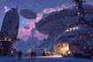 design epic sci fi characters and cyberpunk artwork