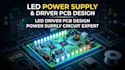 create professional led power supply and driver pcb design