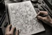 create doodle illustration and hand drawn sketch art
