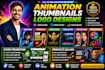 do thumbnail designs and video animations