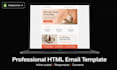 design a professional HTML email template that converts