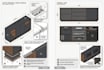 design showcase cabinet, media wall, TV unit shelf, kitchen design, 3d render