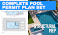 create swimming pool permit pool structural plan design and layout drawing