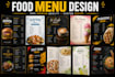 design restaurant and cafe menus for print and digital use