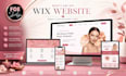 create wix beauty website cosmetic website salon website spa website design