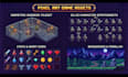 pixel art tileset sprite sheet game art pixel animation pixel tileset background