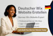 design professional german wix website deutsch wix redesign and wix ecommerce