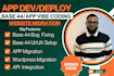 fix base44 bugs, base44 migration, base44 deployment and base44 integration