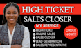 commission based sales closer IT sales representative lead generation b2b sales