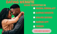 create dating website as per your requirements