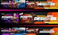 design a professional sporty website header or banner