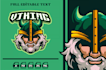 do modern viking and scandinavian logo design