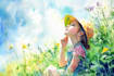 do a watercolor illustration