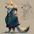create professional furry reference sheet and fursona design