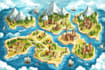 design a unique vector map, realistic or fantasy