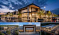 render shopping plaza supermarket retail mail exterior visualization