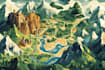 do flat business vector maps of any location