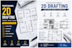 draw floor plan and drafting