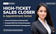 high ticket sales closer sales representative appointment setter cold caller