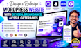 design, redesign wordpress website with oxygen builder breakdance acss getframes