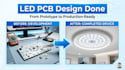 create custom macro led pcb design using advanced eda tools