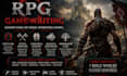 write rpg and video game rpg dialogue, lore, novel, tableltop and quests rpg