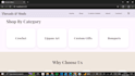 design a premium handmade art ecommerce website