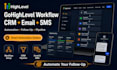 setup gohighlevel workflow automation CRM email SMS follow up