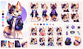 create cartoon sticker, unique sticker pack, digital chibi character pack