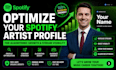 optimize your spotify artist profile for algorithmic growth, stream visibility