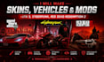 make gta 5, cyberpunk, red dead redemption 2 skins, vehicles, and mod