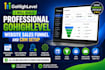 build professional gohighlevel website sales funnel and CRM setup