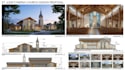 render church design both interior and exterior, elevations, and 3d animations