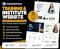 design squarespace training institute website academy website coaching website