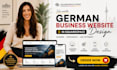 design modern german squarespace website redesign bilingual website development