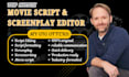 edit movie script, screenplay, screenwriting tv series, and scriptwriting