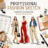 create fashion technical drawings and complete tech pack