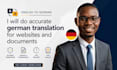do accurate german translation for websites and documents