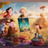 design a cartoon book cover art