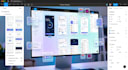 design a modern and responsive website UI in figma