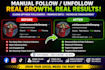 manually unfollow and remove ghost followers