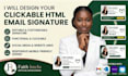 design a responsive html email signature for gmail and outlook signature