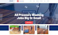 design pressure washing website power washing cleaning website
