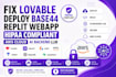 fix lovable deploy base44 replit webapp hipaa compliant aws cloud ai backend llm