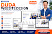 design modern duda website landing page and  ecommerce website