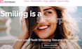 design wix teeth whitening website cosmetic smile studio website