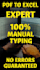 accurately convert PDF to excel by manual typing fast