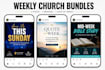 design modern church social media flyers