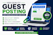 do guest posting on high traffic sites