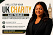 setup your UK charity and prepare registration documents